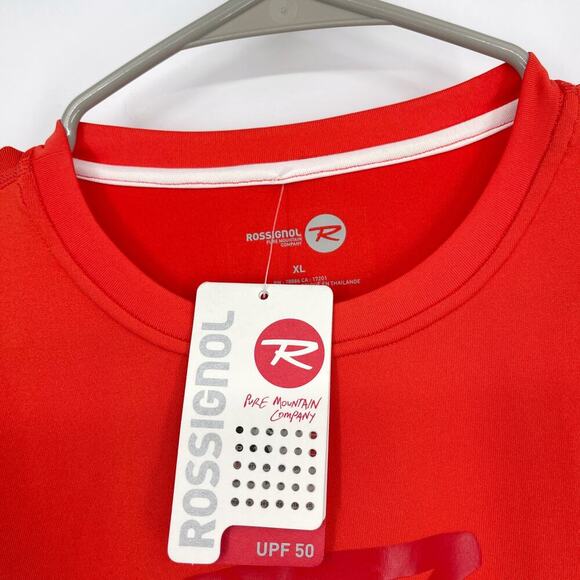 Rossignol Men's Red Lightweight Sport Shirt SunSheild UPF 50 Size XL NEW - Picture 3 of 6